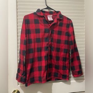 Wondershop Boys PJ plaid Flannel Top Size 10 EUC